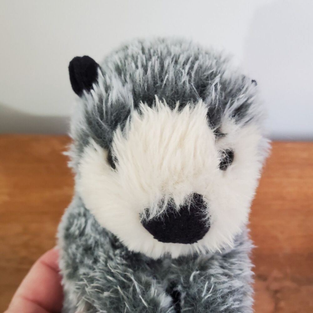 Douglas Cuddle Toys Plush Baby Sea Otter 8" Gray White Stuffed Realistic Laying